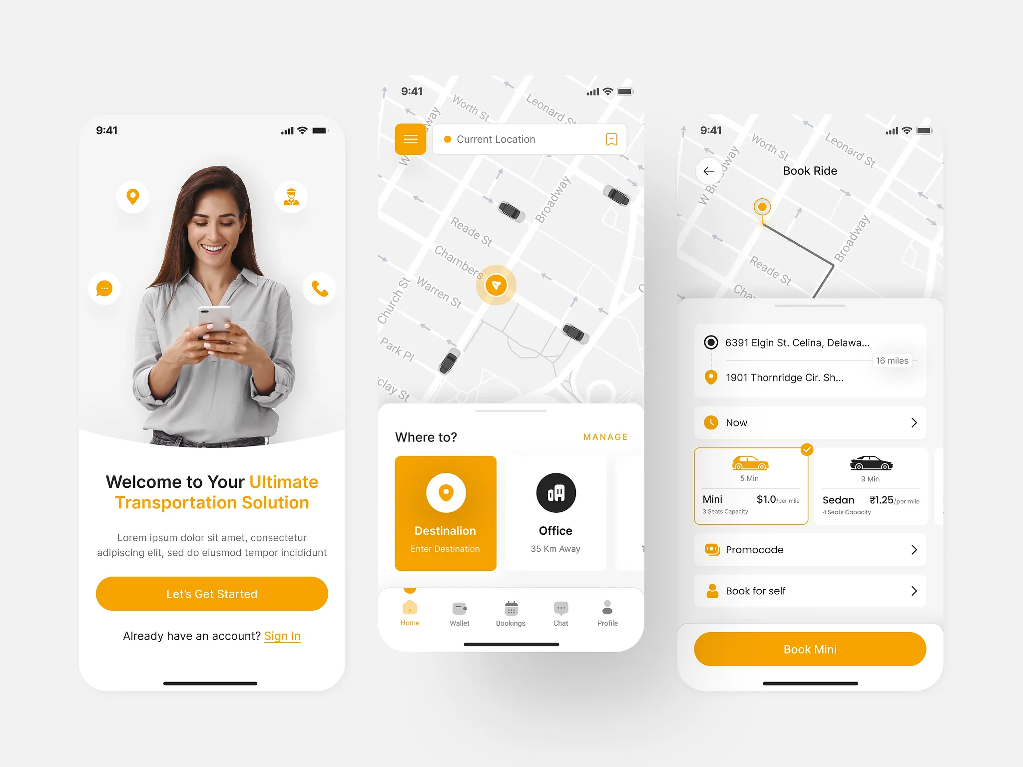RideShare – Cab Booking App